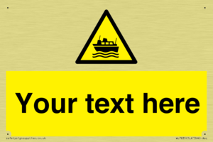 Custom warning ferries crossing vessels